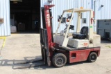 Nissan 50 Diesel Warehouse Forklift - 2 Mast - 5000lb Capacity - SN: CEH02A25B