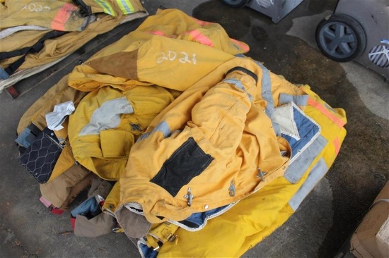 Pallet of Fireman Jackets/Pants