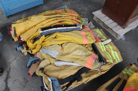 Pallet of Fireman Jackets/Pants