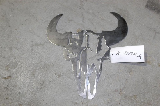 COW SKULL METAL CUTOUT