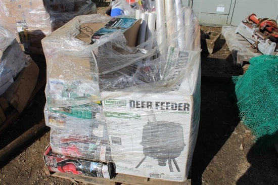 MISC PALLET - Propane, Lighters, Tents, Fire Extinguisher