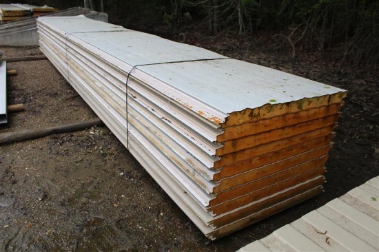 (10) INSULATED PANELS Approximate Dimensions - 23 Ft x 2 1/2 Ft Long / 40 Inches Wide / 3 Inches