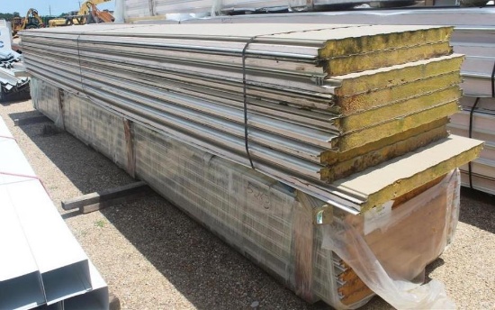 LOT OF INSULATED PANELS Approx. (16) 23 Ft.Long - 40 Inch Wide - 3 Inch Thick (All Counts and