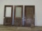 3 Reclaimed Vintage Mahogany Solid Core Doors