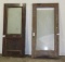 2 Reclaimed Vintage Mahogany Solid Core Doors