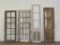 4 Mixed Lot of Reclaimed Antique Cypress Doors