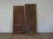 2 Reclaimed Antique Cypress large four panel doors