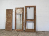 3 Reclaimed Antique Cypress doors