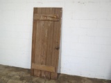 1 Reclaimed Antique Pine & Cypress Board and Batten door