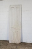 1 Reclaimed Solid Core Pine 4 panel vertical door