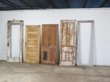 5 Reclaimed Antique Cypress doors