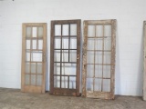 3 Reclaimed Antique Cypress doors