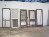 5 Reclaimed Antique Cypress Screen Doors