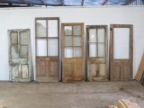 5 Reclaimed Antique Cypress 1/2 Lite farmhouse style doors