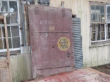 1 Red Industrial Fire Door salvaged from historic mill