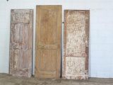 3 Reclaimed Antique Cypress and Pine Interior Doors