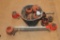 Lot of (3) Ridgid 286 Pull Handles and Misc Threader Heads