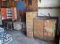 Lot of Metal Cabinets - File Cabinet - Stool - Desk