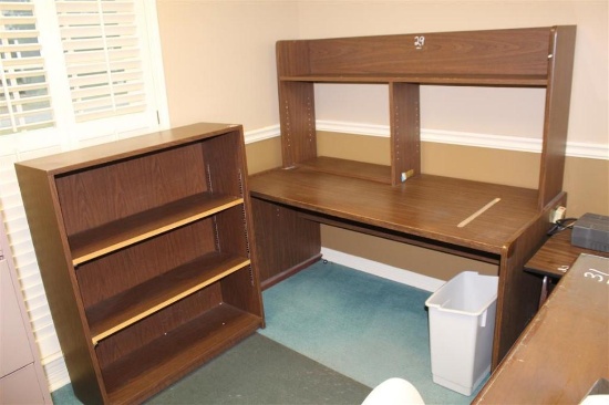 4-Piece Office Furniture (2 Desks, Cabinet and Small Table)