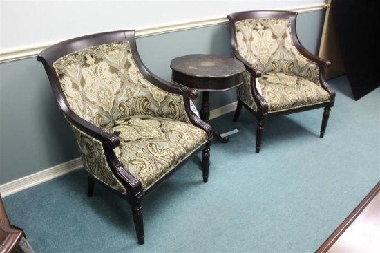 (2) Office Chairs with Round Table