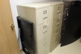 Lot of (2) 4-drawer Filing Cabinets