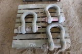 Lot of (3) Crosby Shackles (Approximately 85 Ton)
