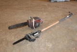 (1) Electric Limb Cutter and (1) HomeLite 24 Inch Chain Saw