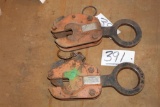 Lot of (2) Plate Clamps