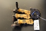 Lot of (3) Dewalt 4 1/2 Inch Grinders