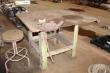 4x4 Steel ShopTable with Pipe Vise