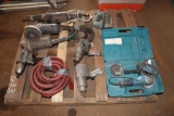 Pallet of Misc Electric and Air Tools