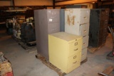 Pallet of (4) File Cabinets