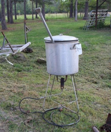 Boiling Pot - Burner - Paddle- and Strainer