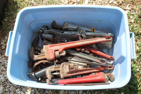 Lot of Pipe Wrenches (some Ridgid)