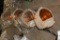 Textron MISPEC Submersible Lamp assemblies w/ amber lens - quantity 4