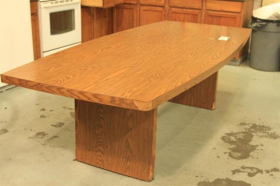 wooden conference table