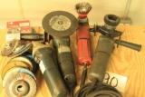 (4) angle grinders w/ extra blades