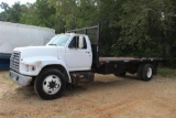 FORD F650 24FT STEEL FLATBED TRUCK