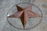 LARGE METAL STAR SIGN