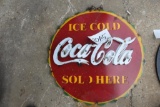 SIGN - ICE COLD COCA COLA
