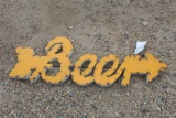 YELLOW BEER SIGN