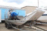 2012 16FT AIR BOAT W/ALUMINUM HULL GAS ENGINE