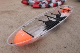 2 SEATER PLASTIC KAYAK W/ BARELY USED