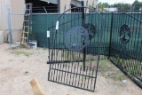 BLACK POWDER COATED GATE METAL SIGN