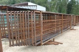 LOT OF (10) COW PANELS W/ GATE 5FT X 24FT