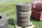 LOT OF (4) USED TIRES + 6 LUG RIMS