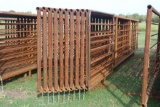 LOT OF (10) METAL PANELS + (1) GATE