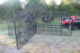 BLACK POWDER COATED GATES WILDLIFE DEISGN