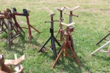 LOT OF (4) PIPE STANDS,