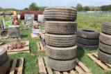 LOT OF (5) USED TIRES + 6 LUG RIMS